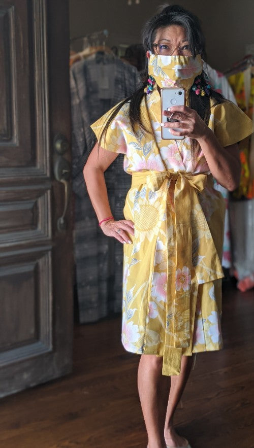 PaperCity Magazine - Houston’s Kimono Queen Unveils Matching Face Masks Collection, Tina Zulu Wants to Make the World a Safer and More Stylish Place